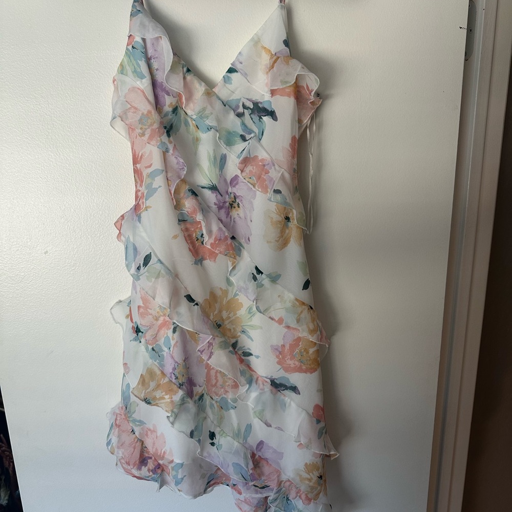 Abercrombie & Fitch Pastel Floral Mini Dress